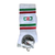 C2C Crew Socks White/BottleGreen/Red